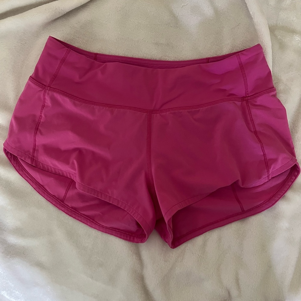 Pink Lululemon shorts size 4! 2.5 inch